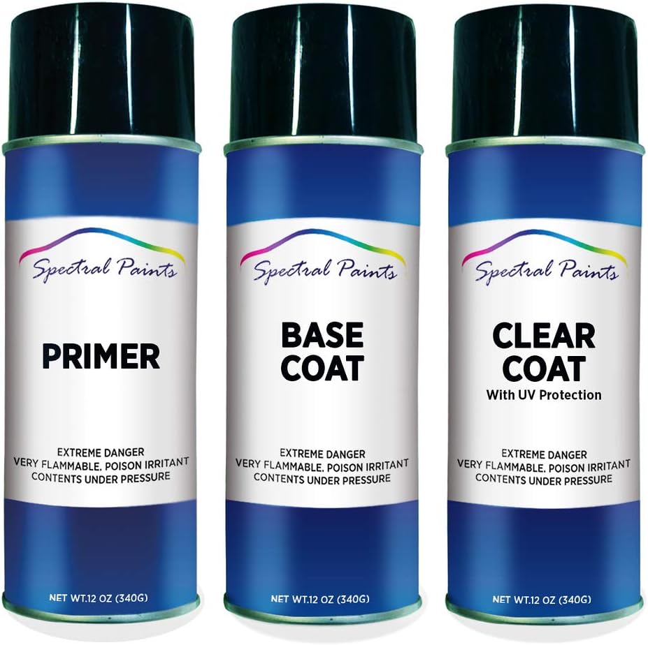 Spectral Paints Primer, Paint & Clear for Dodge PAU Granite Crystal