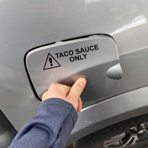 Taco Sauce Only Tacoma Sticker - Fun Truck Accessory