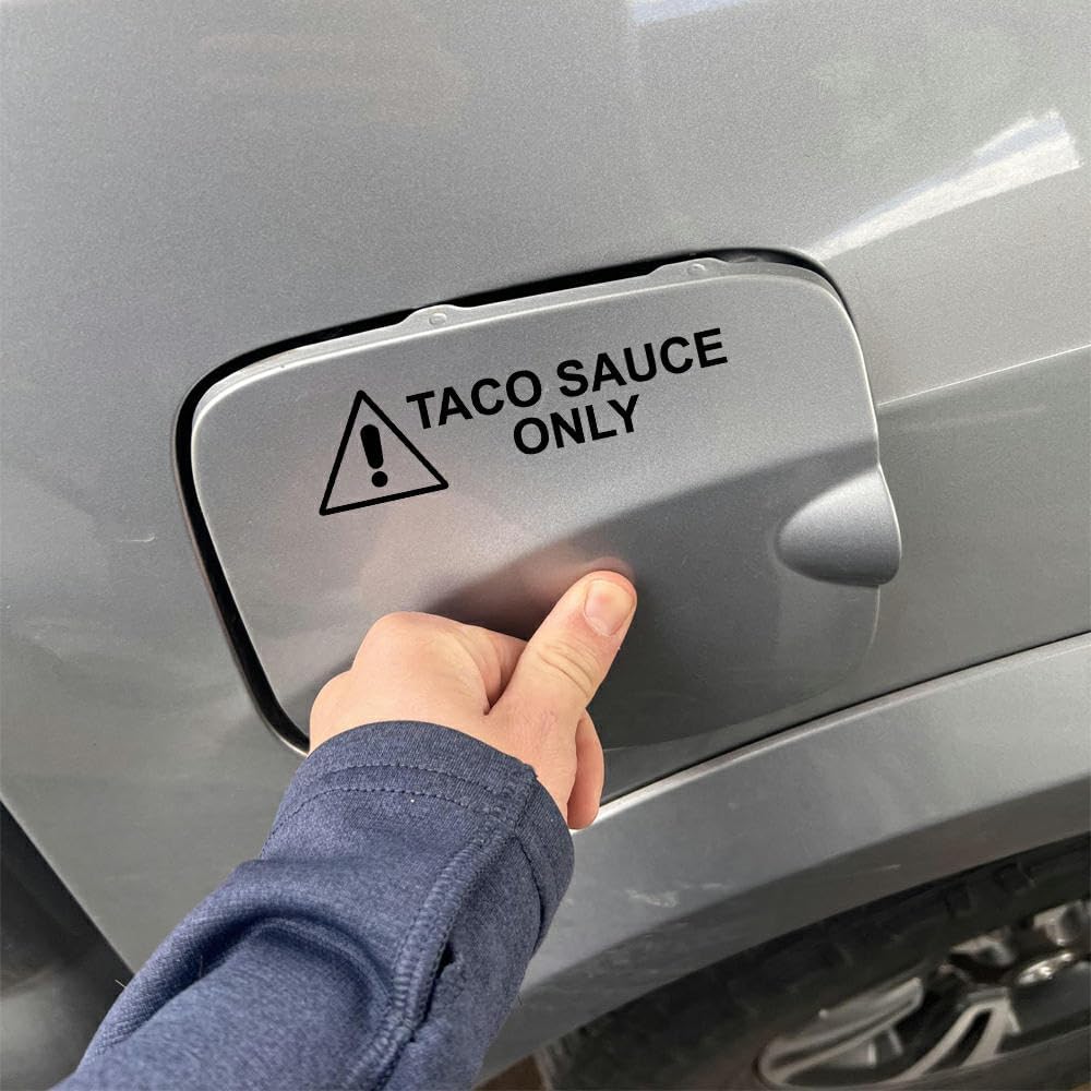 Taco Sauce Only Tacoma Sticker - Fun Truck Accessory