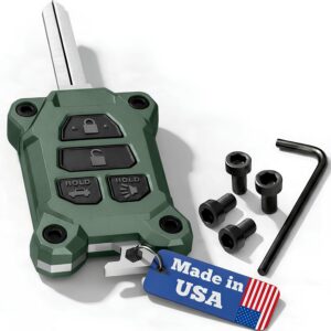 Toyota Tacoma Key Fob Shell - Army Green w/ Bottle Opener
