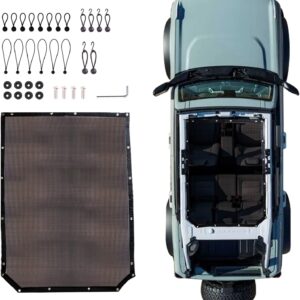 Ford Bronco 4-Door UV Sunshade – Blocks Heat & Wind Noise
