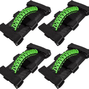 Jeep Wrangler Grab Handles (4-Pack) - Green Paracord
