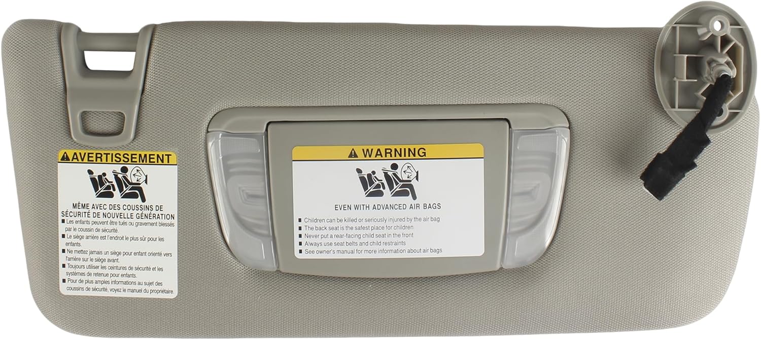 Gray Sun Visor Set for 2016-2023 Toyota Tacoma (PEVAST)