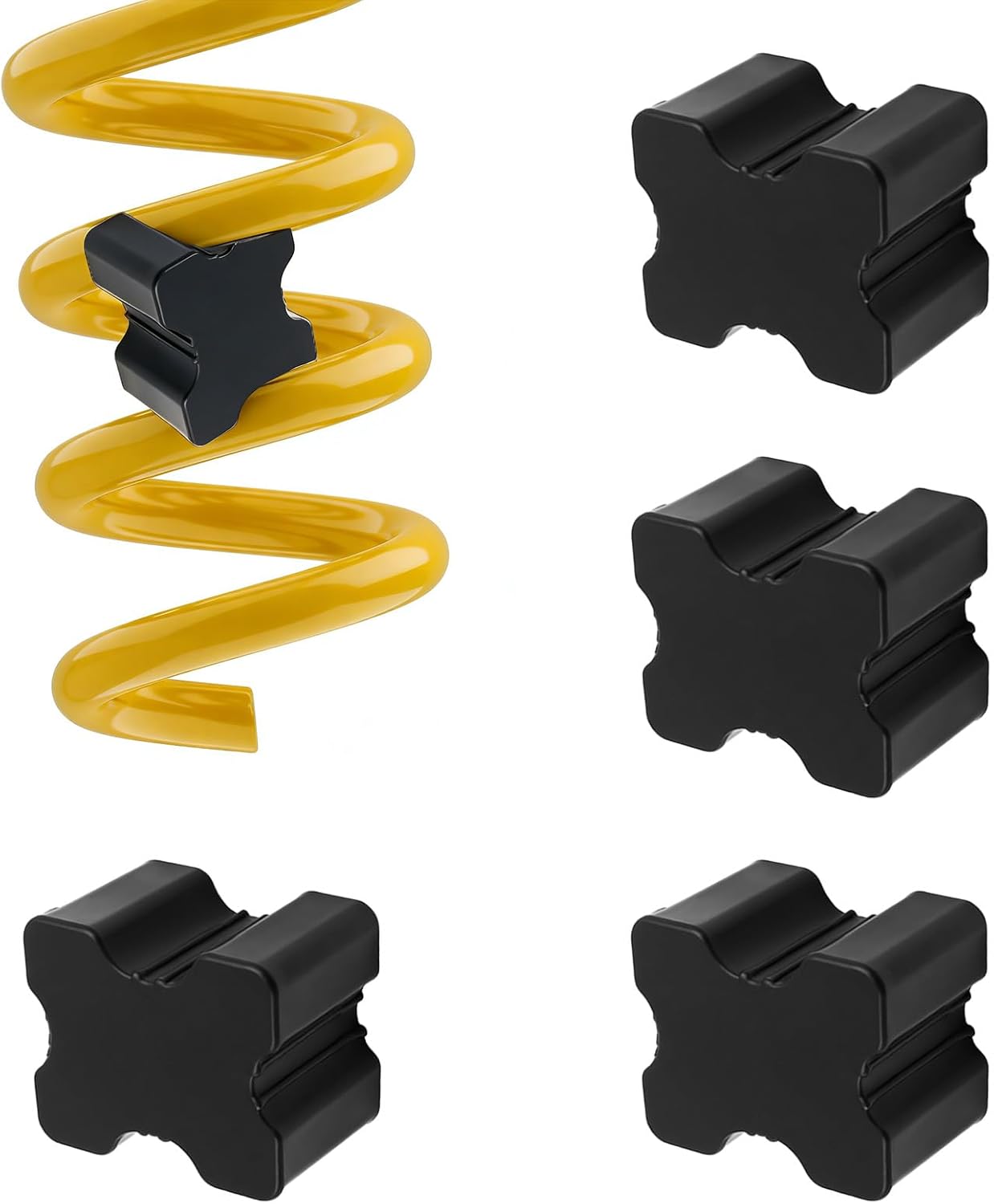 4PCS Heavy-Duty Rubber Spring Spacers for Cars