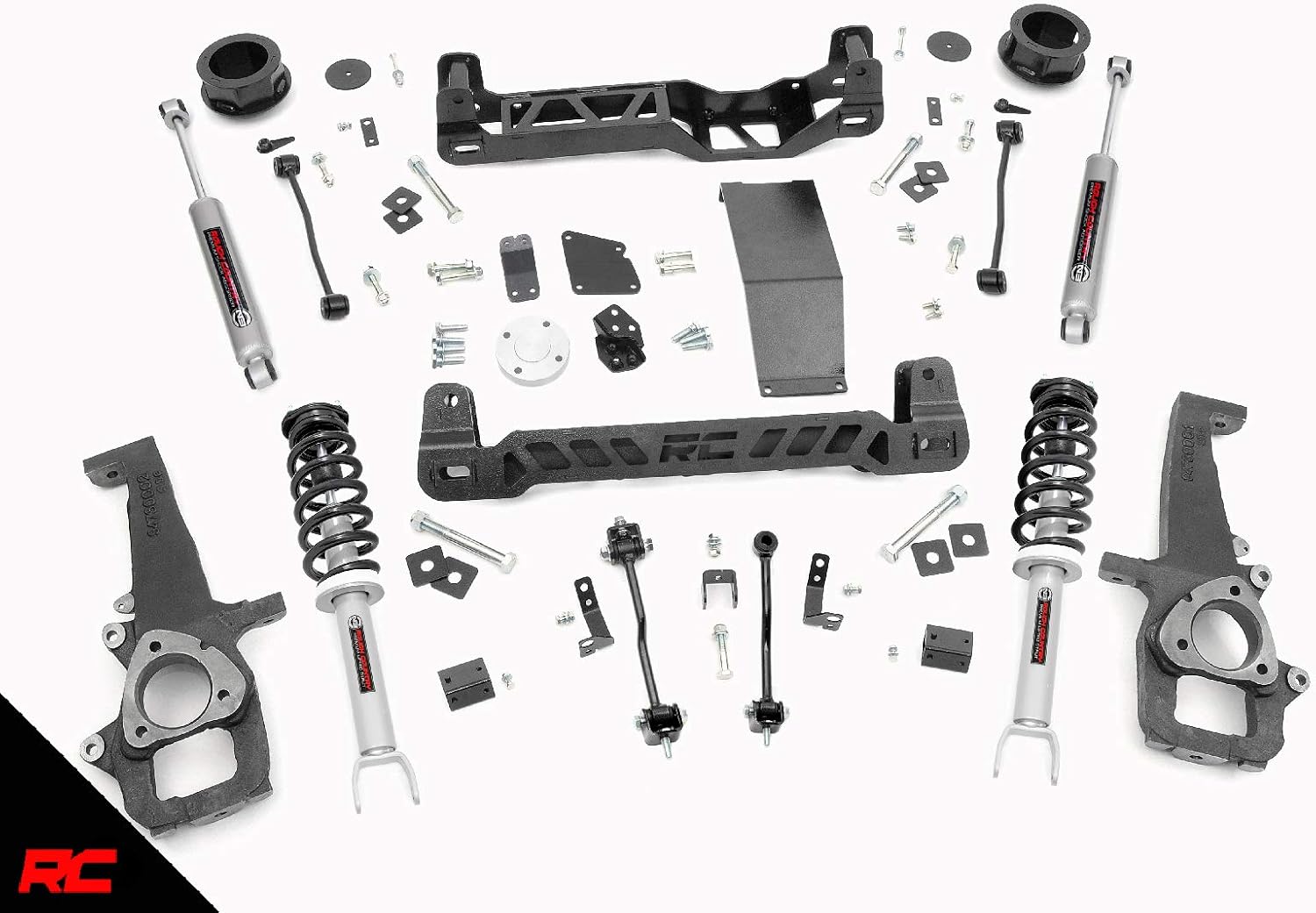 Rough Country 4" Lift Kit w/N3 Struts 2012-2018 Ram 1500 4WD