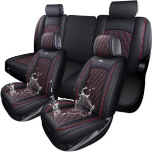 Aierxuan Leather Seat Covers for Chevy Silverado/GMC Sierra 2007-2026