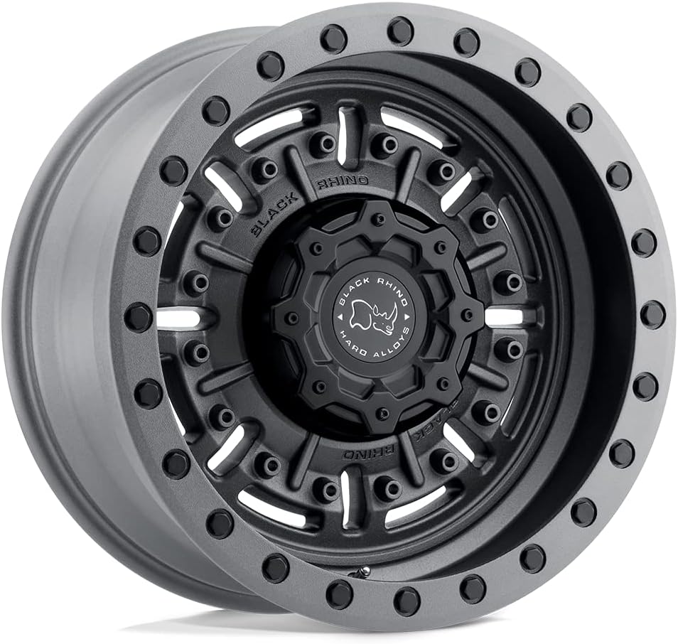 Black Rhino Abrams 17x9.5 Gunmetal Wheels -5X5.0 Offset -18mm