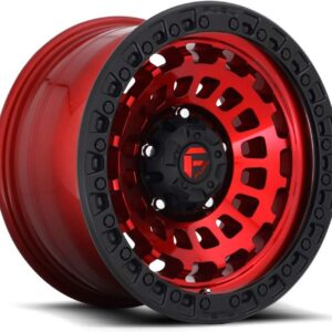 FUEL Zephyr 17x9 Gloss Red/Black Wheel