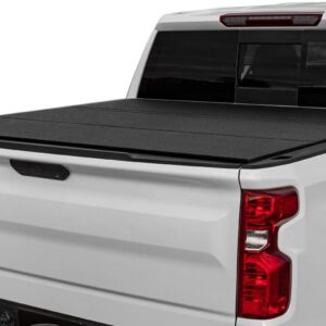 LOMAX Carbon Fiber Tri-Fold Tonneau Cover for Chevy/GMC 5'8" Bed