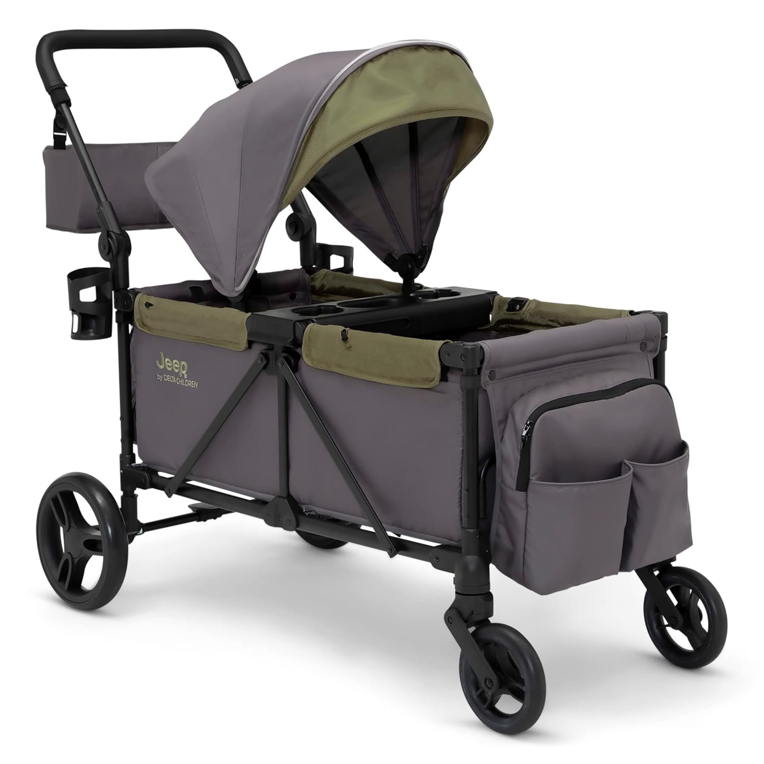 Jeep Sport All-Terrain Stroller Wagon – Grey/Olive Green