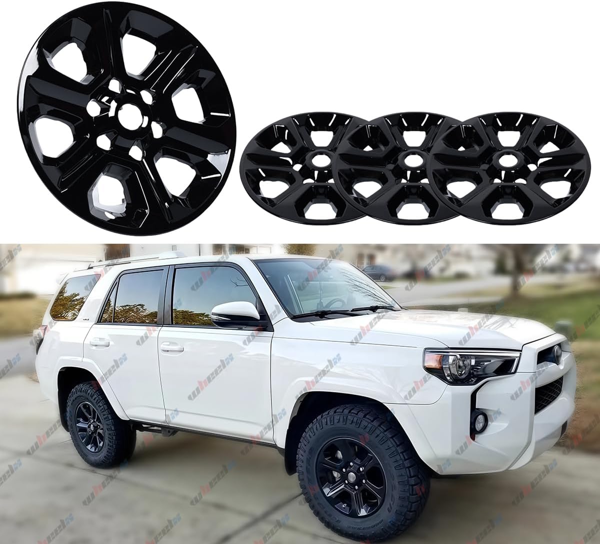 WheelX Hubcap Covers for 2014-2024 Toyota 4Runner (Set of 4)