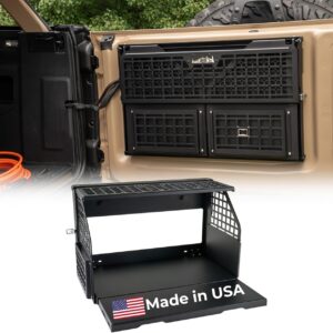 IAG Bronco Tailgate Table - No-Drill, Foldable Aluminum Work Surface