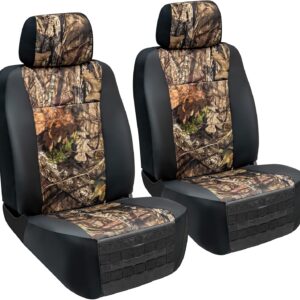 Mossy Oak Truck Seat Covers - Heavy Duty Fit - Front & Rear Pockets
