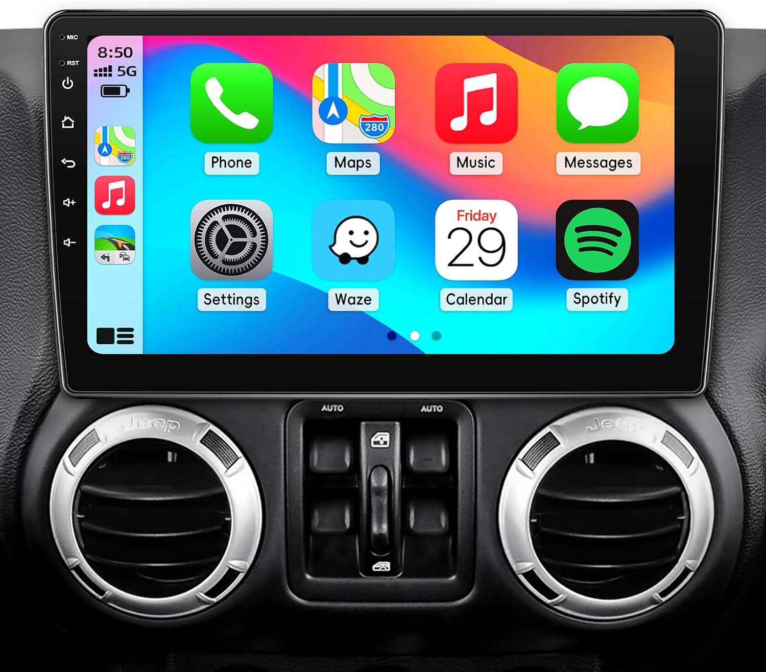 Jeep Wrangler JK Stereo Upgrade 10" Android 13 Radio