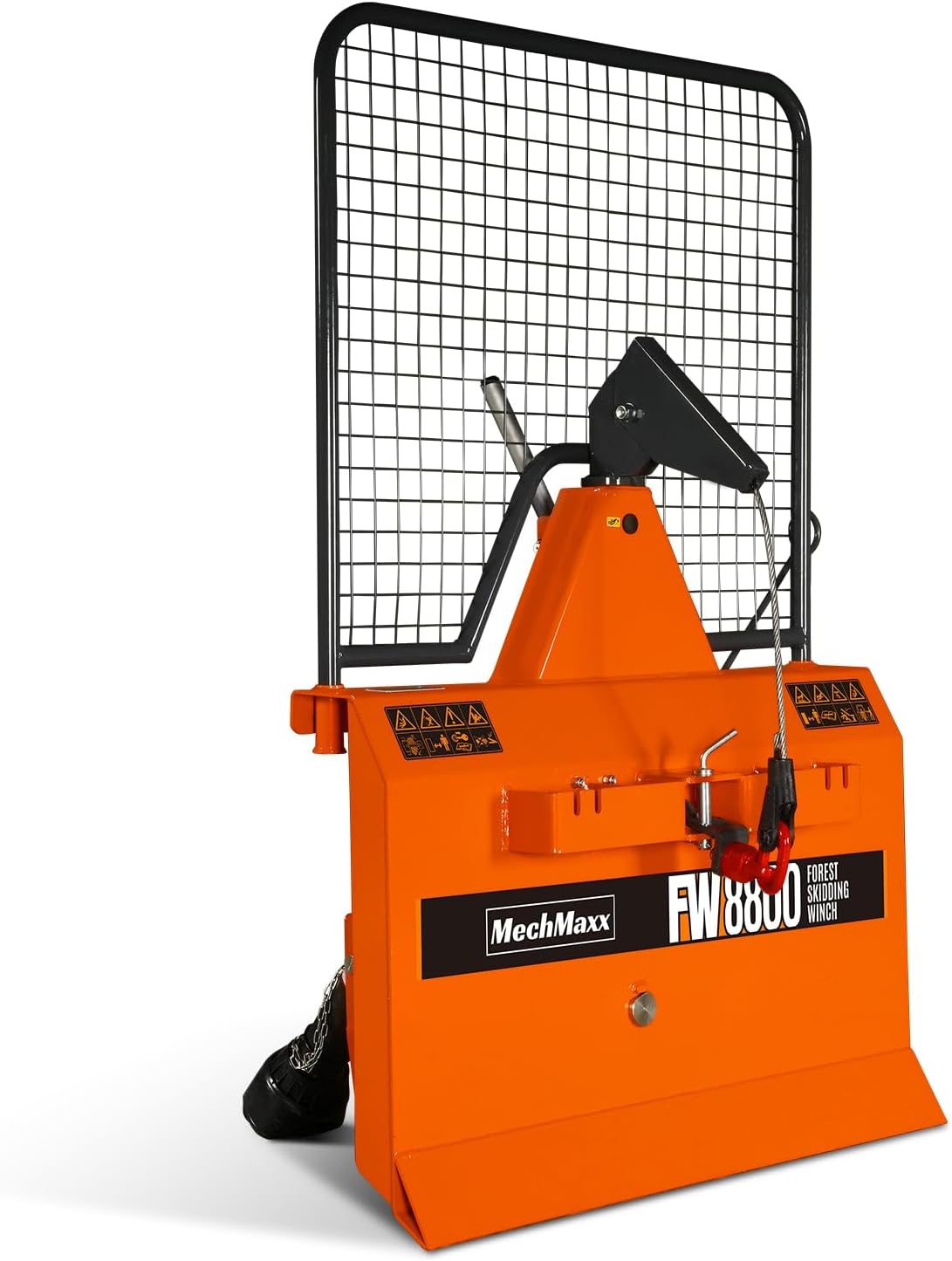 MechMaxx 8800lb Forestry Log Winch, 200ft Cable, 3-Pt Hitch