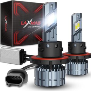 Laxmas LM4 2025 LED H13 Bulbs – 800% Brighter, 6500K Cool White