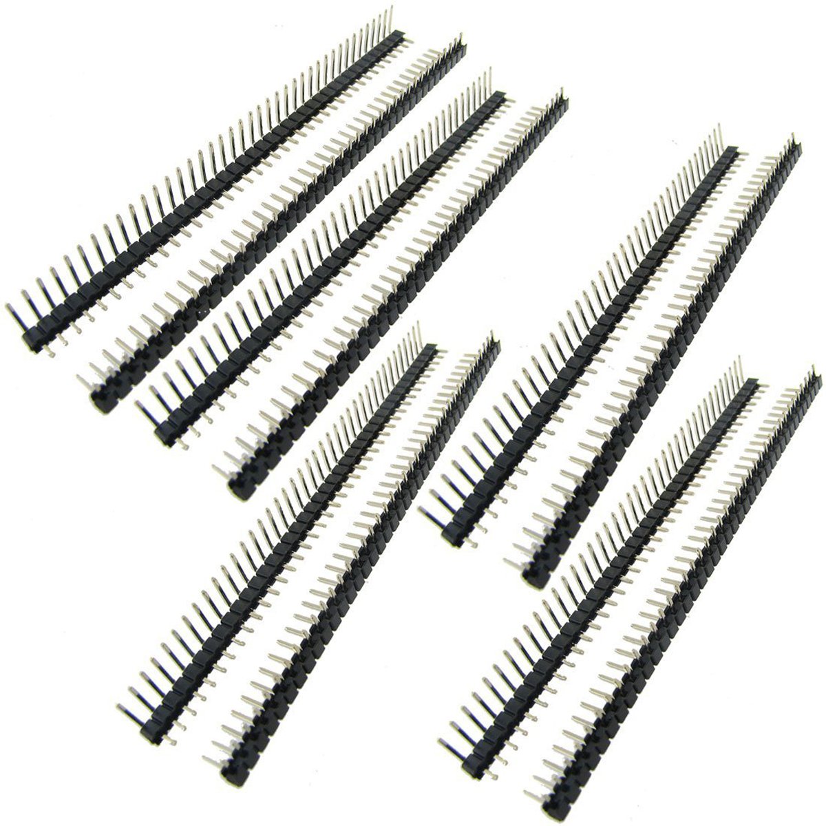 40-Pin Right Angle Male Header 2.54mm Pitch - 10pcs