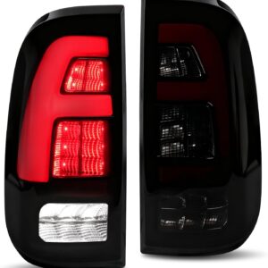 MAYELLO Black LED Tail Lights for Ford F-250 to F-550 (2008-2016)