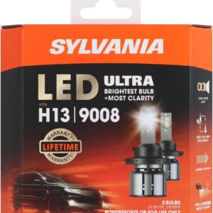 SYLVANIA H13 LED Ultra Fog Lights - 6000K Cool White