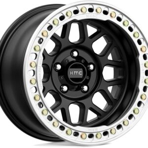 KMC KM235 Grenade Crawl 17x9 Satin Black Wheel