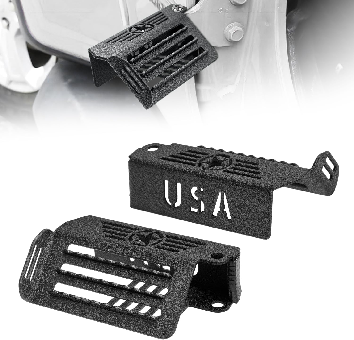 Unionlux Door-Off Foot Pegs for Jeep Wrangler & Gladiator