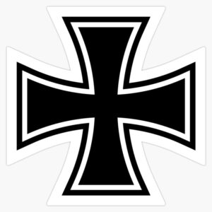 LAD Studio Iron Cross Vintage Window Decal - 5"