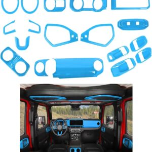 Jeep Wrangler/JL Gladiator Interior Trim Kit, Light Blue, 21PCS