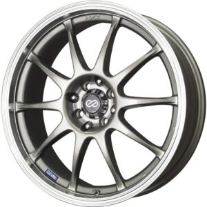 Enkei J10 16x7 Silver Wheels - 4x100/114.3 - Machined Lip