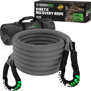 Rhino USA Kinetic Recovery Tow Rope 30ft 33,600lbs