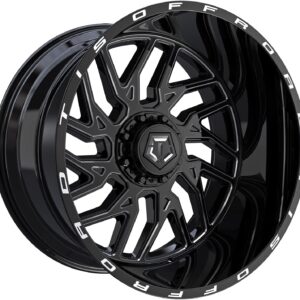 TIS 544BM Black Wheel 20x12in -44mm Offset