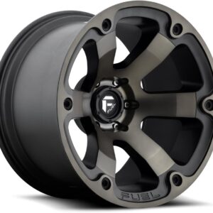 MHT 17x9 Fuel Beast Wheels Matte Black 5x127
