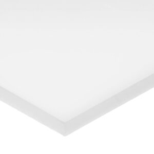 White Acetal Plastic Bar with Adhesive - 24" x 1" x 1/8"