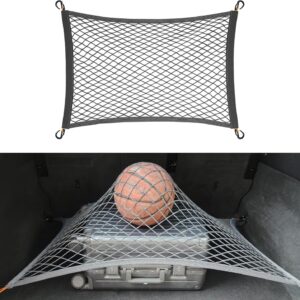 Gray SUV Cargo Net Organizer, Trunk Netting 27.5x19.6"