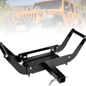 FieryRed Winch Cradle Mount Plate 2" Hitch Receiver