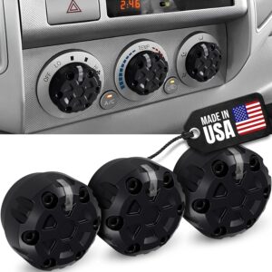 3-Pack Toyota Tacoma AC Knob Upgrade 2005-2015