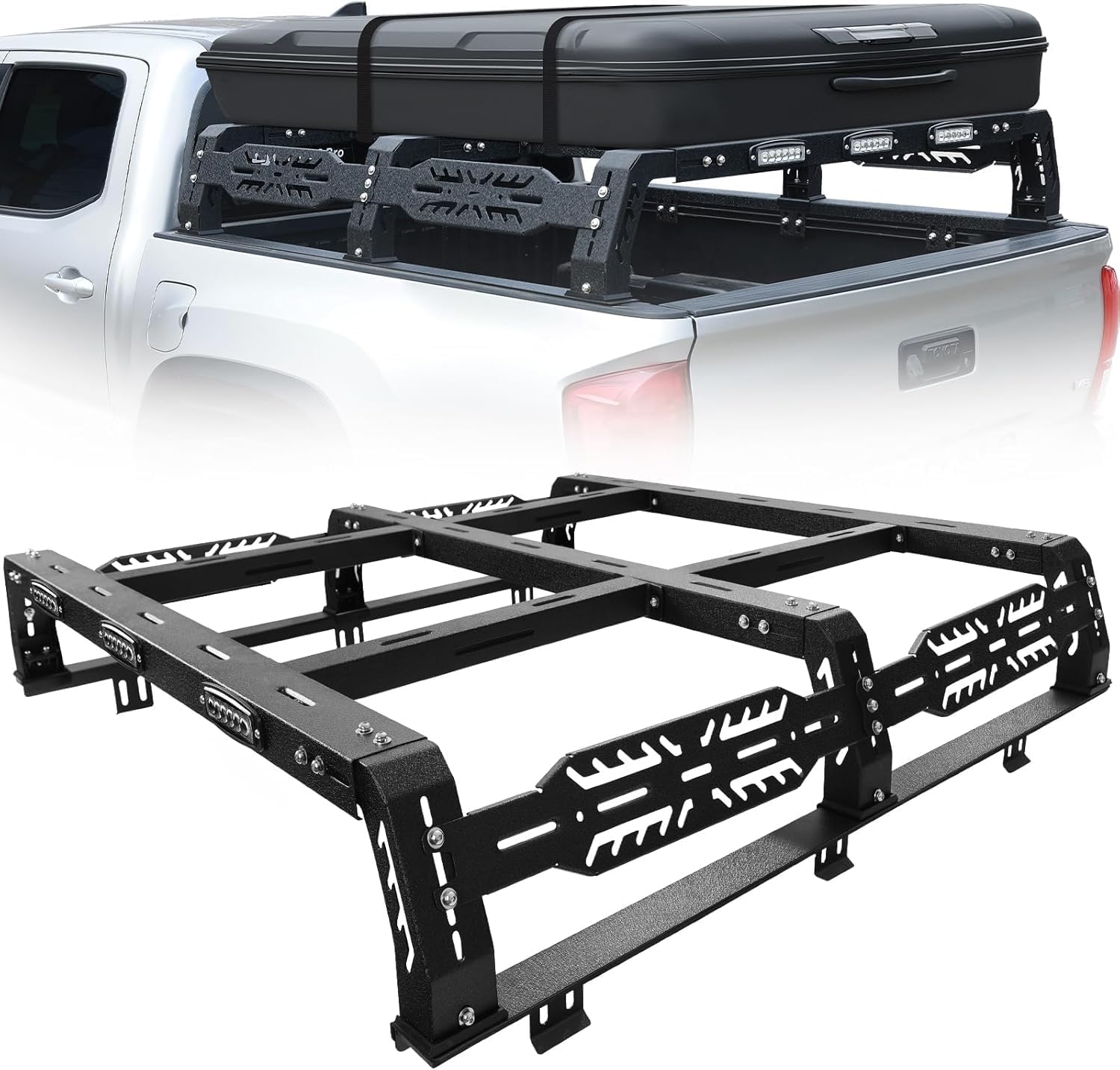 Overland Bed Rack for Midsize Trucks w/ 3 LED Lights