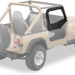 Bestop Fabric Door Skins - Jeep Wrangler TJ '97-'06 (Black Denim)