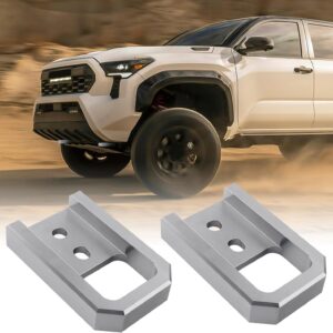 Silver Tow Hooks for Toyota Tacoma & 4Runner 2024-2026