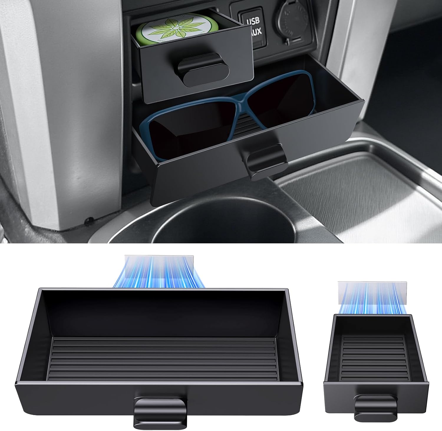 DIAMOOKY Magnetic Console Organizer for Toyota 4Runner 2014-2024