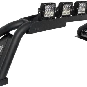 Go Rhino Sport Bar 2.0 w/ Light Mount | Black Steel | Fits Ram 1500, Silverado & Sierra