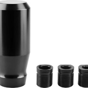 Sandfren Aluminum Car Shifter Knob (Black) - Universal Fit
