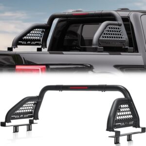 JOYTUTUS Roll Bar for Full-Size Trucks with Brake Light