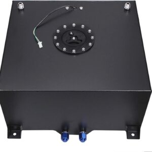 15 Gal Fuel Cell Tank w/ Cap & Sender - Aluminum Black