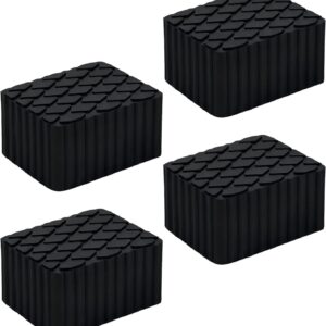 IisleAyre 4-Pack Car Lift Pads 3000 lbs, Rubber Jack Blocks