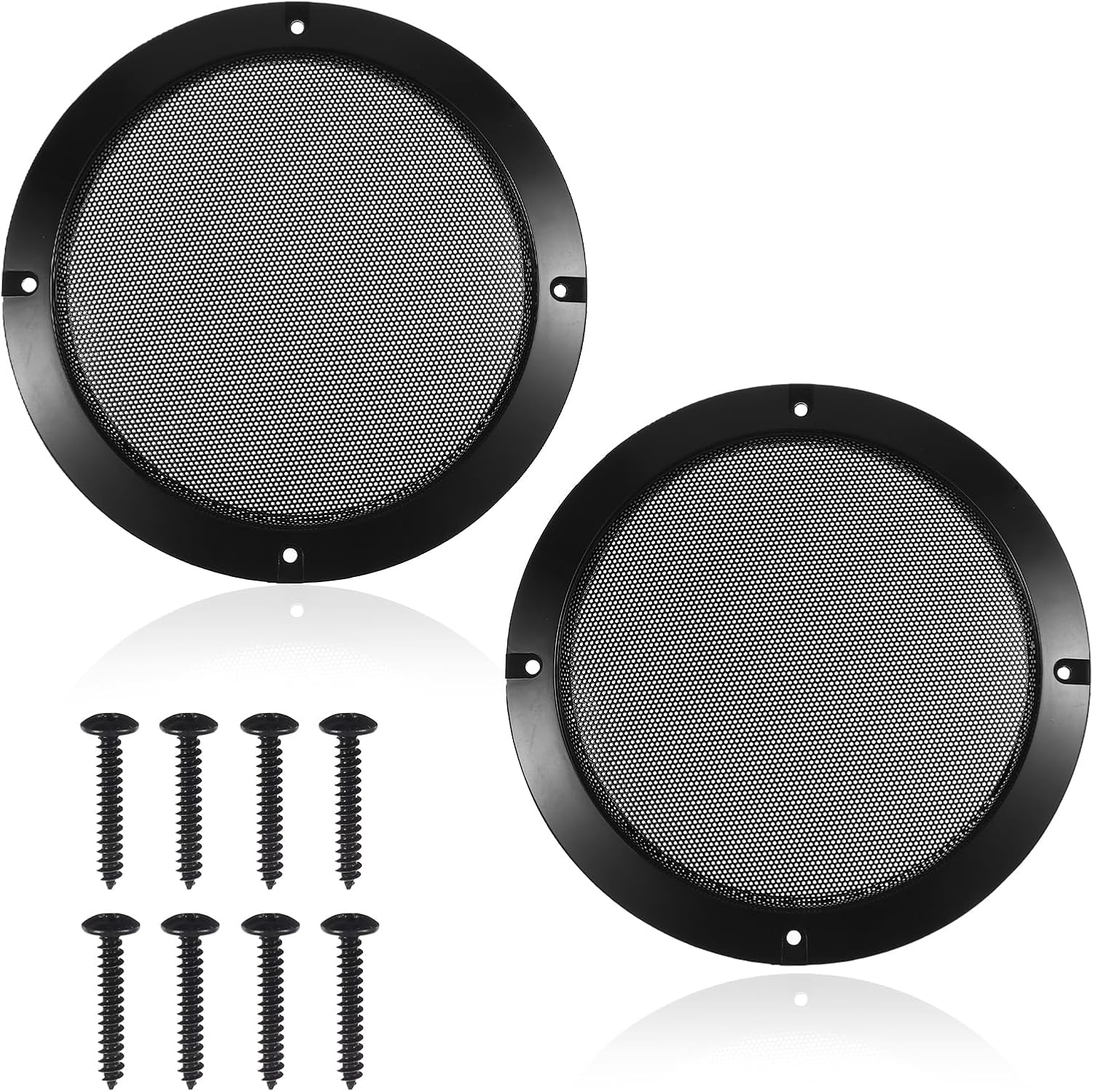 2PCS 5" Speaker Grill Covers - Universal ABS Grille Set