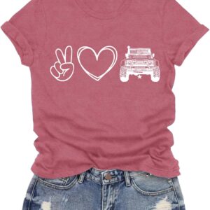 Peace Love Off-Road Shirt - LuxLass Women's Tee