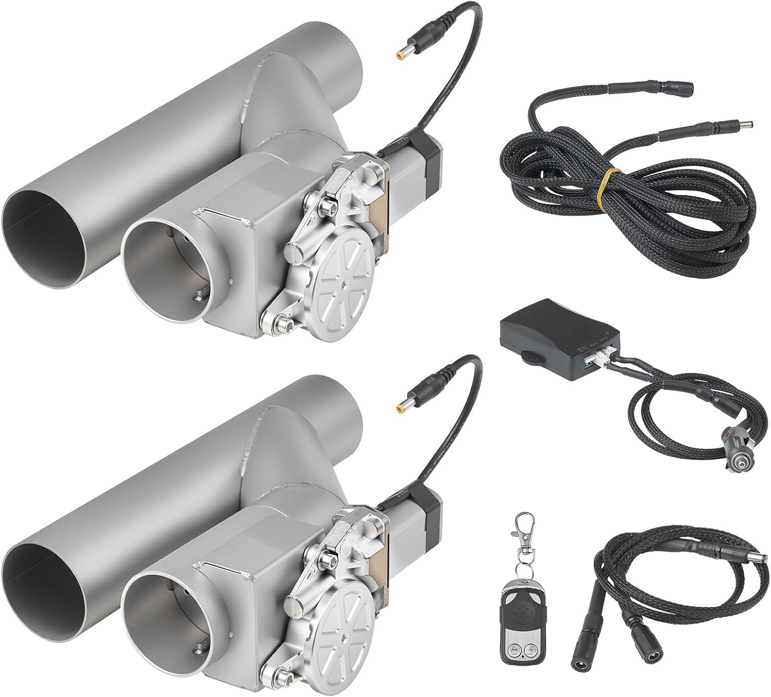 VEVOR 2.5" Electric Exhaust Cutout Kit w/ Remote - Universal Fit