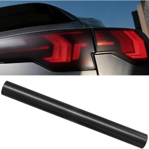 Craedli Car Tail Light Tint Film, Black Vinyl Wrap Roll
