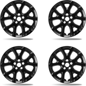 17in Gloss Black Wheel Skins for Jeep Cherokee 2014-2018