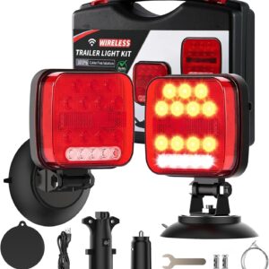 Wireless Magnetic Trailer Lights, 100Ft Range LED Kit